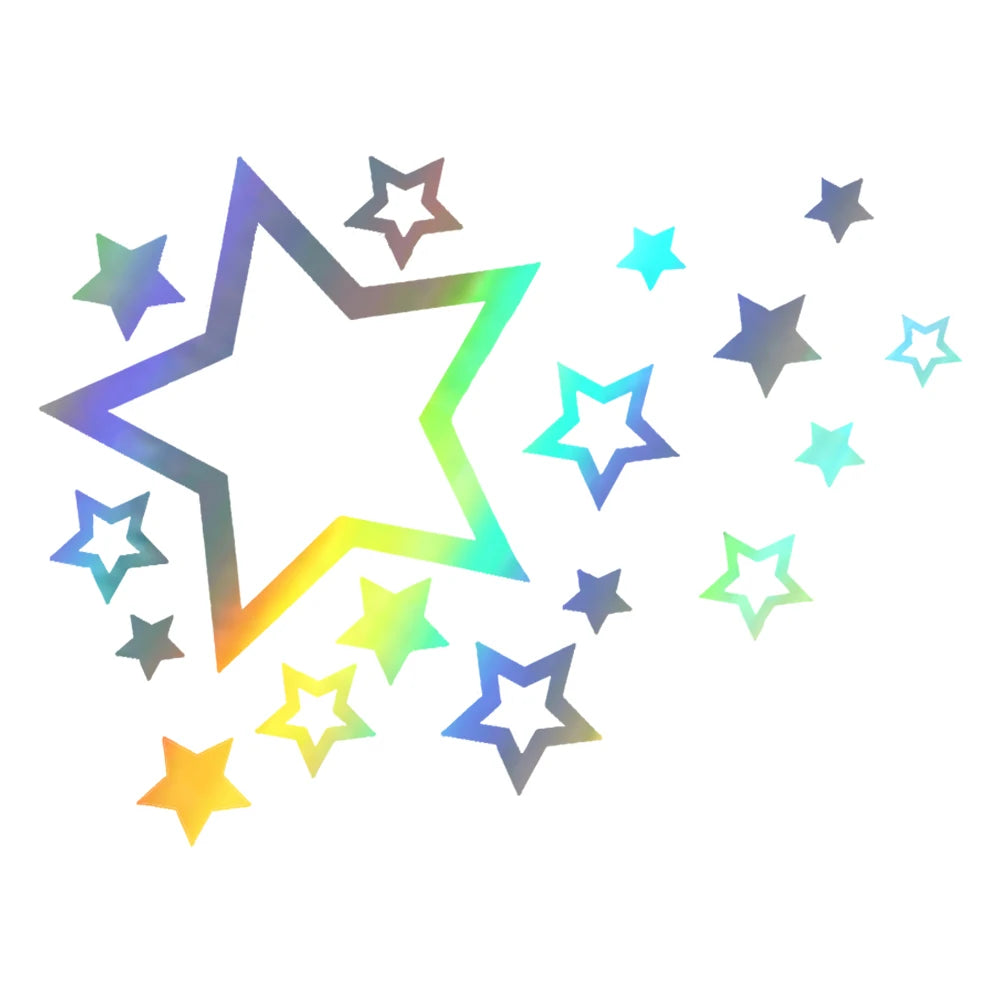 12CM Fashion Shooting Stars Vinyl Reflective Sticker Bumper
