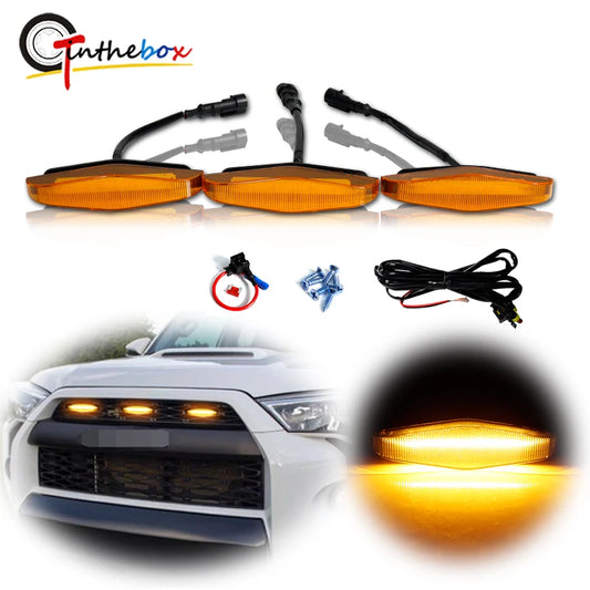 For 2014-up Toyota 4Runner Trd Pro Yellow Lens Amber Front