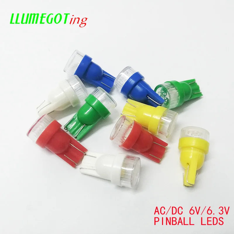 50PCS 194 T10 555 Wedge Flat Len Dome 2X