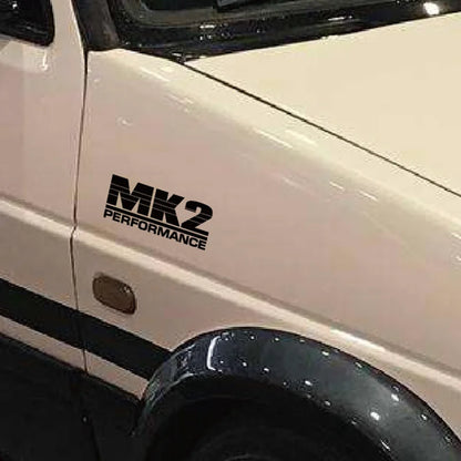 For MK2 Performance 16cmx6cm Xy Stickers Vinyl Decals Rear
