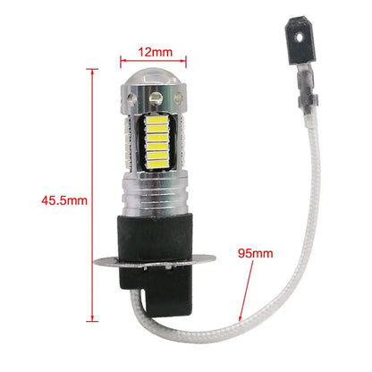 2PCS Power Drl Lamps 30SMD 4014 H3 Replacement Bulbs