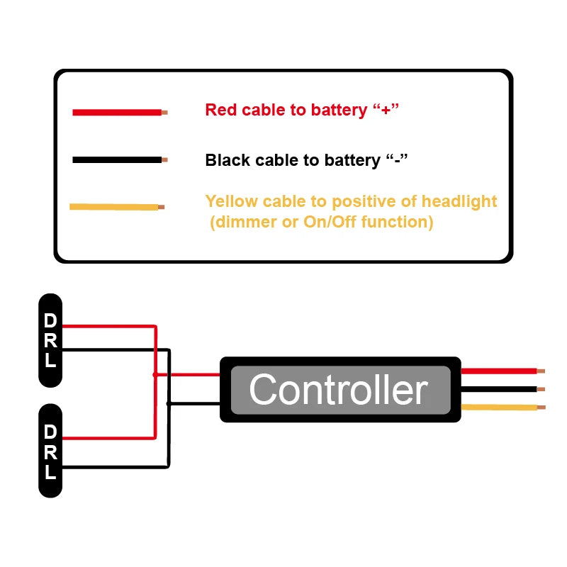 Drl Controller Daytime Running Relay Harness Dimmer On Off