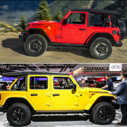 For 2018-2021 Jeep Wrangler Jl Jlu Smoked Lens Amber Front
