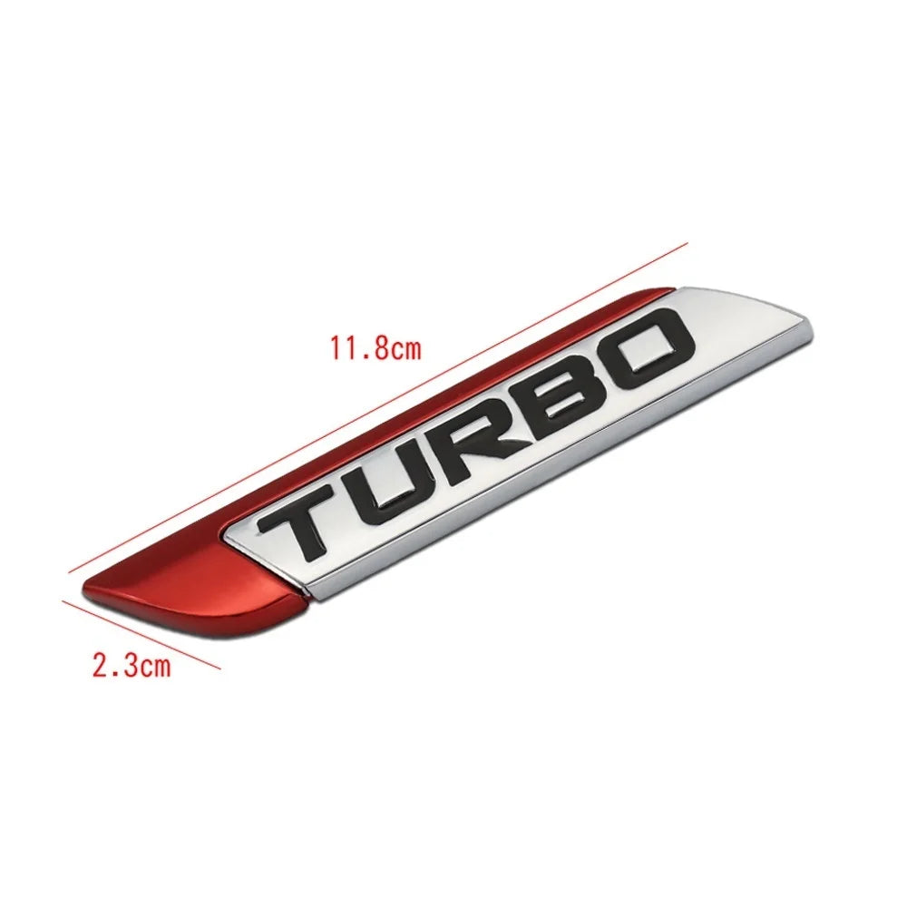 For Frod BMW Ford Dsycar 3D Metal Turbo Turbocharged Sticker