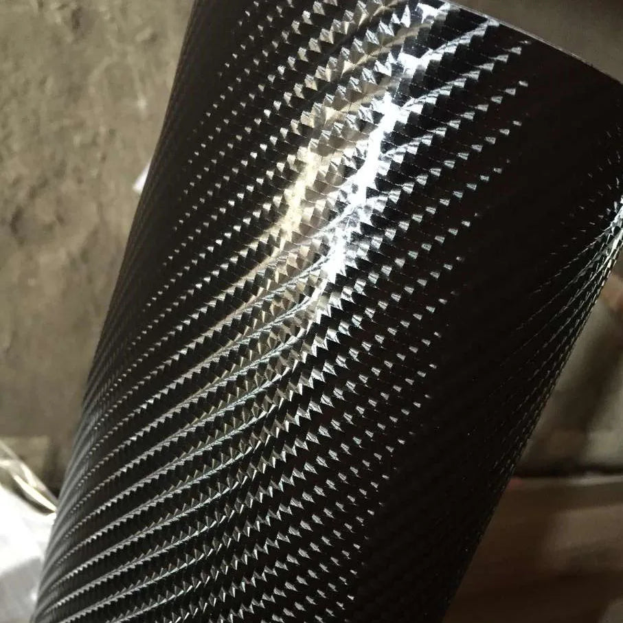 Black Glossy Vinyl Wrap Self Adhesive 2D 3D 5D