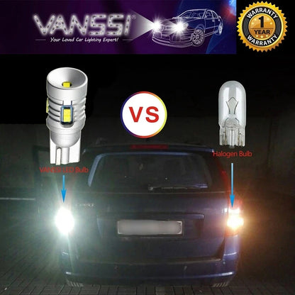 Vanssi 2PCS Super Bright 1000LM T10 W5W 194 Bulbs