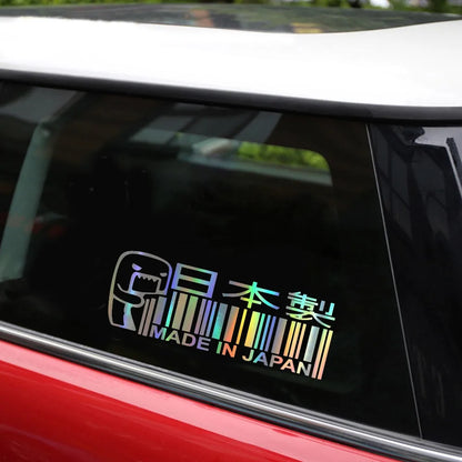 For BMW Audi Ford Jdm Made In Japan Funny Sticker Automobiles
