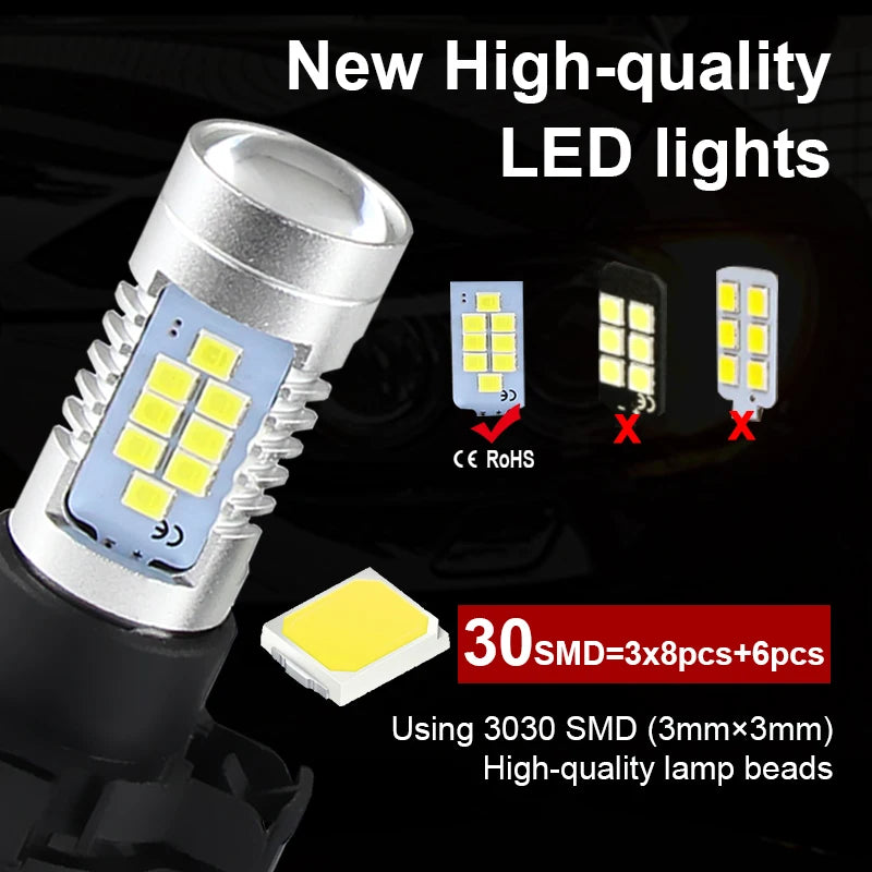 2PCS py24w Canbus No Hyper Flash 5200 5200S 12190NA