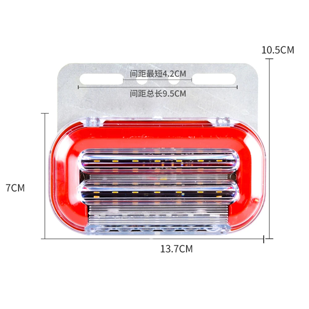 10PCS Trailer Clearance 24V Marker Trucks Lighting Van Side