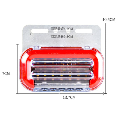 10PCS Trailer Clearance 24V Marker Trucks Lighting Van Side