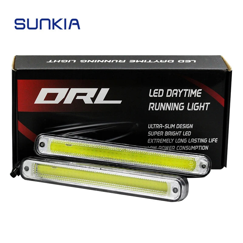 Sunkia External Power Drl Daytime Running Fog Driving Day