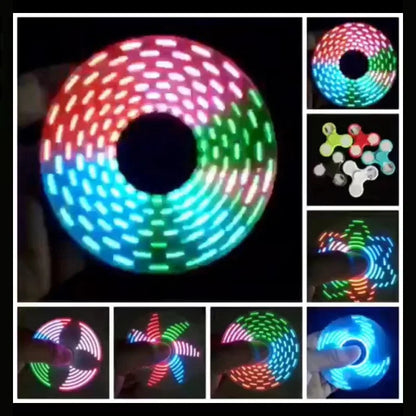 For Children ABS Luminous Fidget Spinner Hand Spinners Glow In