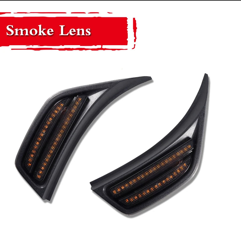 For 2018-2021 Jeep Wrangler Jl Jlu Smoked Lens Amber Front