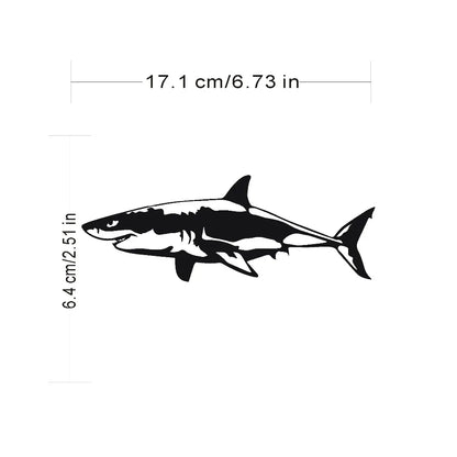 Sticker 17CM 6.5cm 3D Shark Creative Vinyl On Stickers