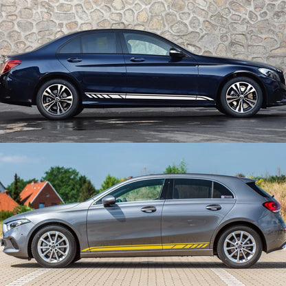 For Mercedes Benz W205 W204 W203 Side Stripe Pvc Stickers W212 C