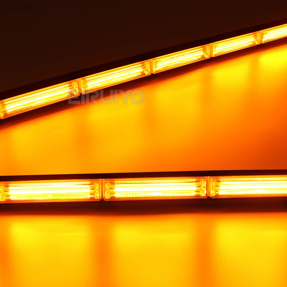 Amber Red Blue Cob Traffic Advisor Strobe Flashing Lightbar