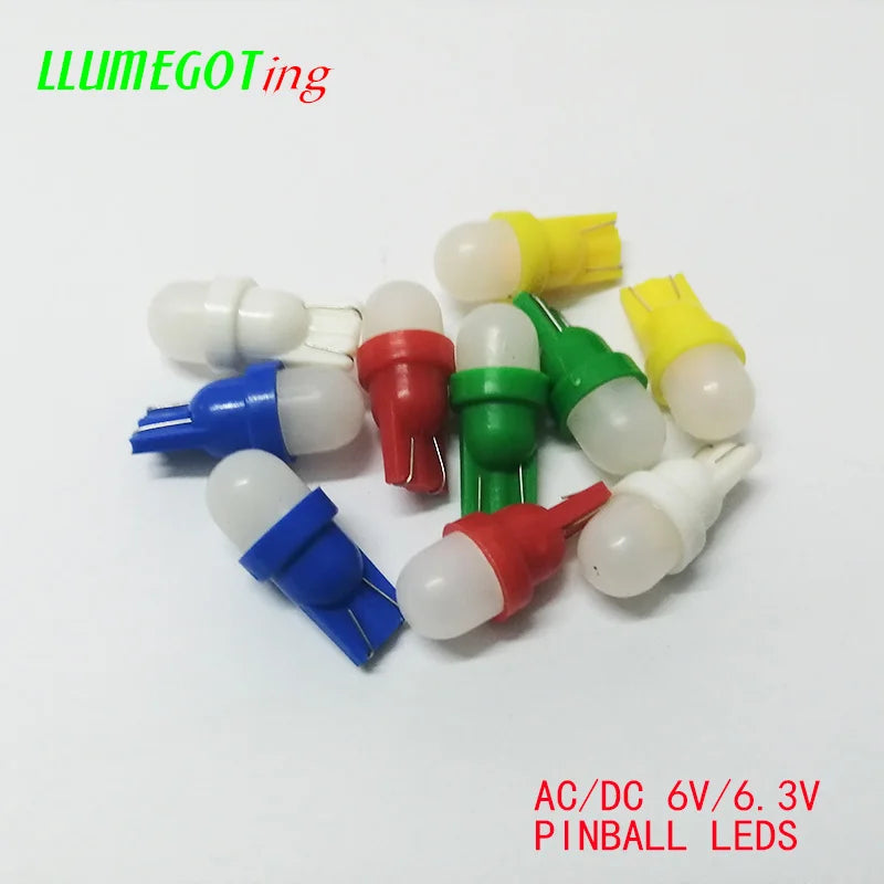 50PCS 194 T10 555 Wedge Milk White Dome 2X