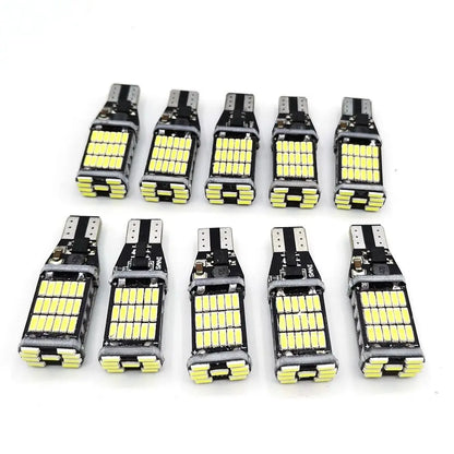 10PCS Bulb T15 W16W 4014 45SMD W5W Signal Super