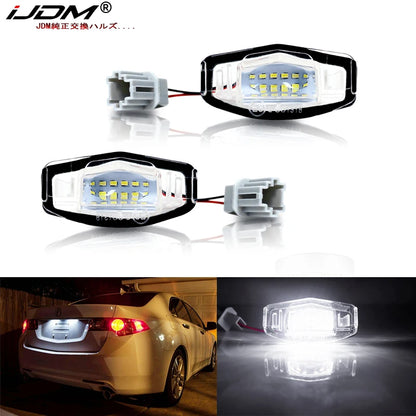 For Acura Mdx Rl Tl Tsx Ijdm Xenon White oem-fit License Plate