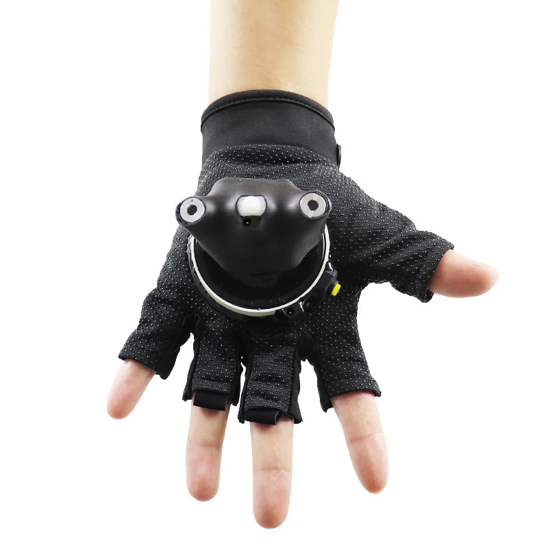 Green Red Laser Vortex Gloves Rotating Glove Palm Gyroscope