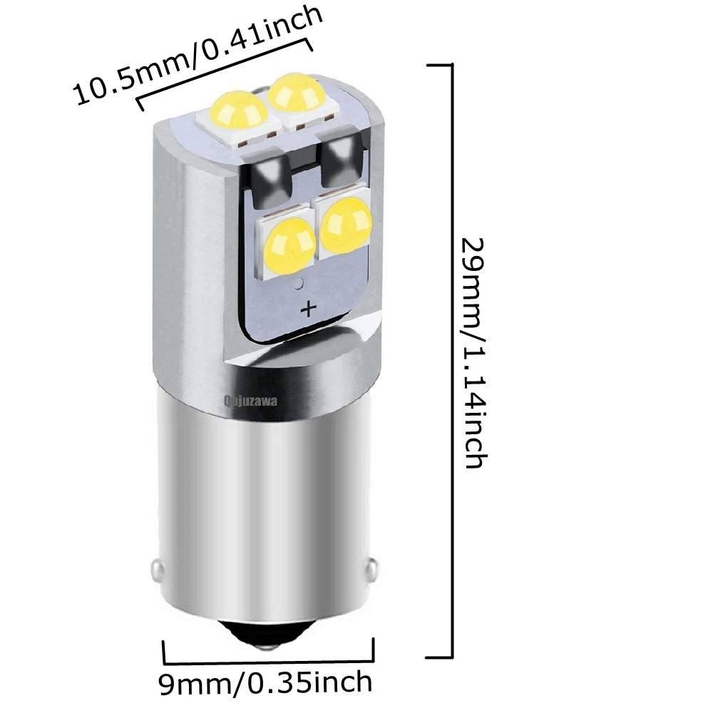 2PCS T4W ba9s bax9s bay9s Super Bright Interior Reading