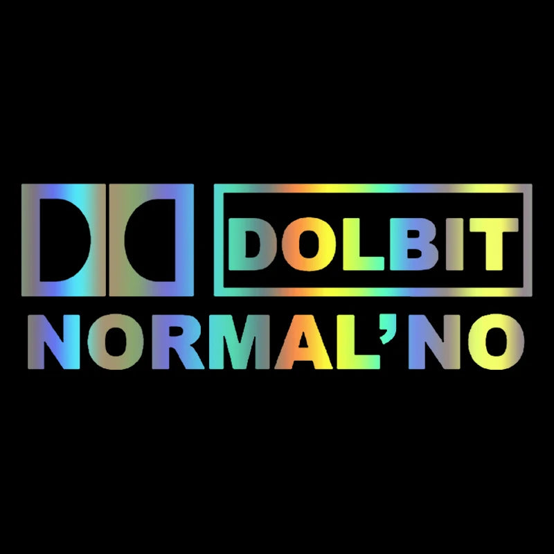 CK2302 7CM Dolbit Normal No Funny Sticker Vinyl Decal