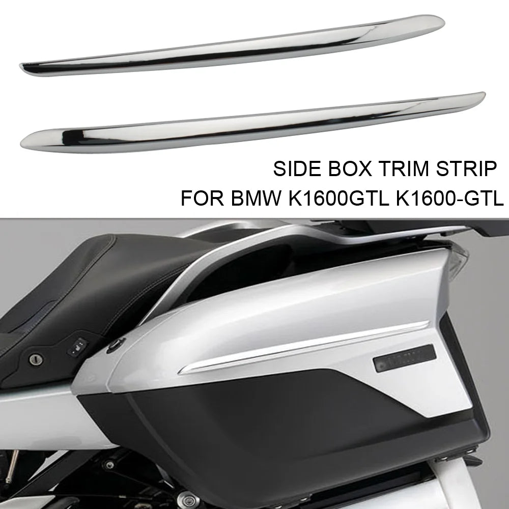 For BMW K1600GTL 2011-uP Side Box Trim Strip Panel Storage