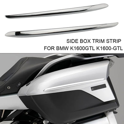 For BMW K1600GTL 2011-uP Side Box Trim Strip Panel Storage
