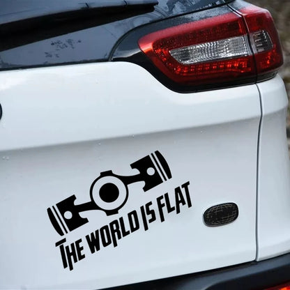 20X15 Cm Sticker World S Flat Decal Waterproof Stickers