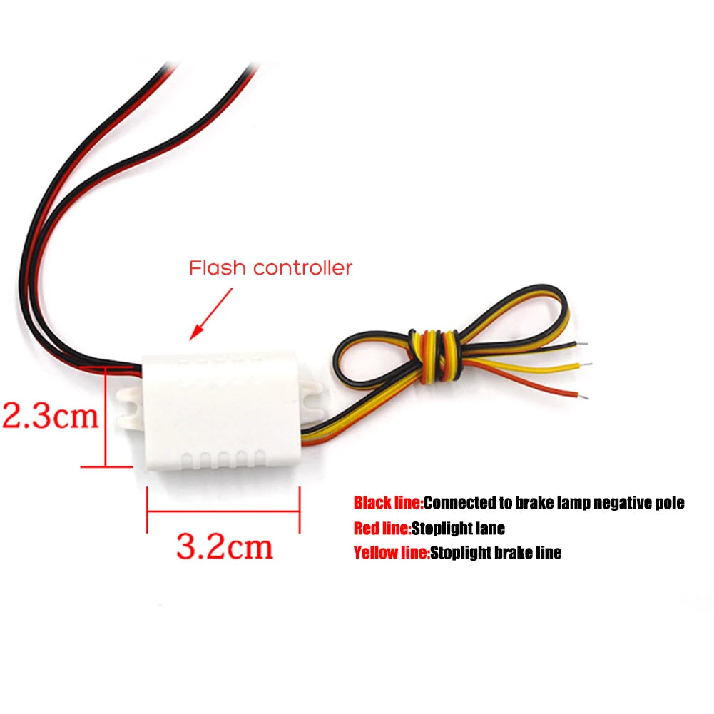 Pair Strobe Flasher Flash Stroboscopes Parking Signal Warning