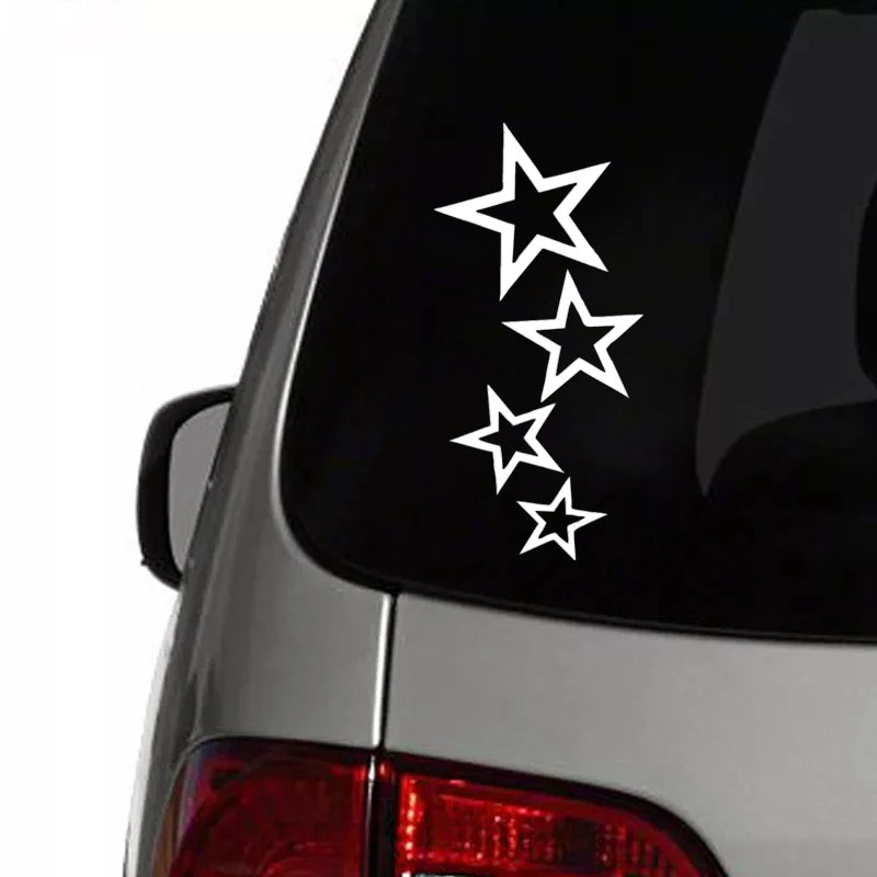 12x24cm Stars Sticker Vinyl Decal Waterproof Stickers On Truck
