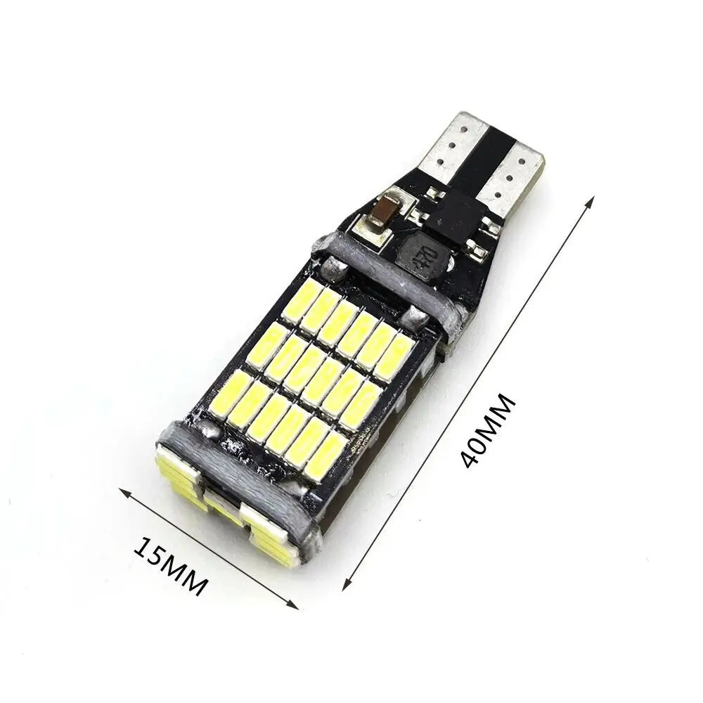 10PCS Bulb T15 W16W 4014 45SMD W5W Signal Super
