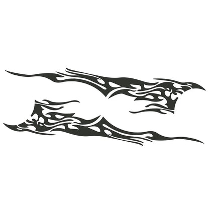 Supplies Double General Motors Side Body Vinyl Sticker Flame