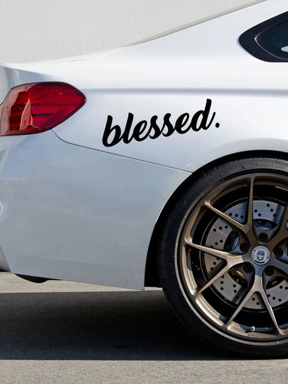 CK21334 Blessed Various Sizes Funny Vinyl Sticker Waterproof