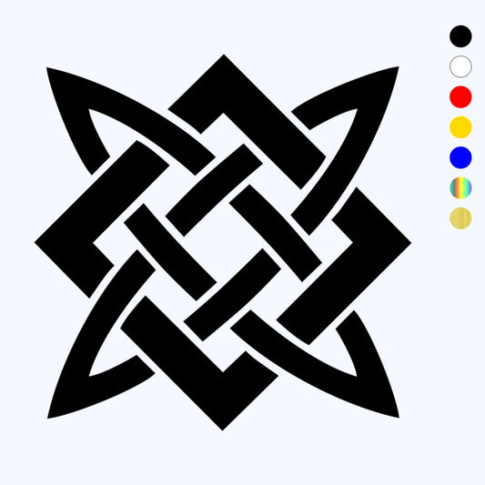 CK2155 Slavic Pattern Funny Sticker Vinyl Decal White Black