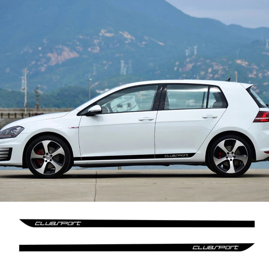 For Volkswagen VW Golf 7 MK7 Side Door Sticker Vinyl Film Long