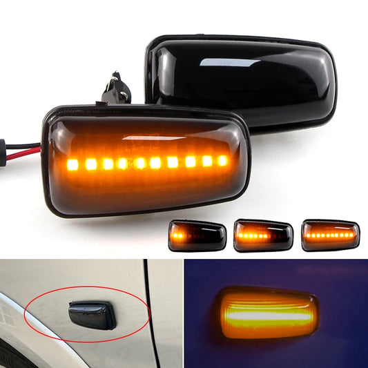 For Peugeot 306 106 406 806 2PCS Dynamic Side Marker Turn Signal