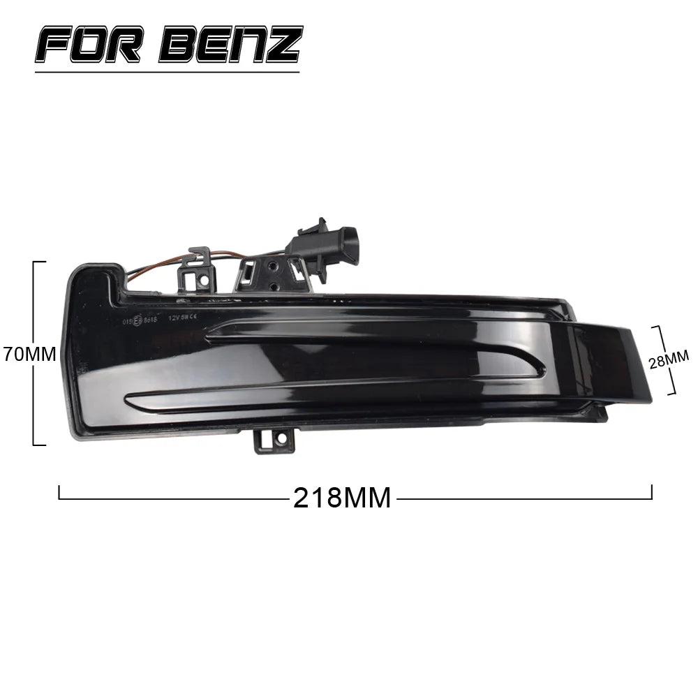 For Mercedes Benz W204 Cla A 2PCS Dynamic Turn Signal Side