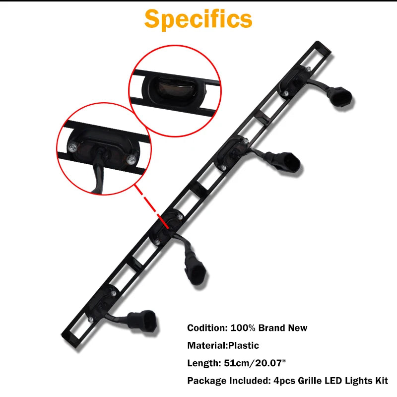 For Toyota Tacoma 2012-2015 LED Lights Ijdm 4PC Set Front Bumper
