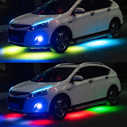 RGB Multicolor Flexible Flowing Underglow Underbody Waterproof