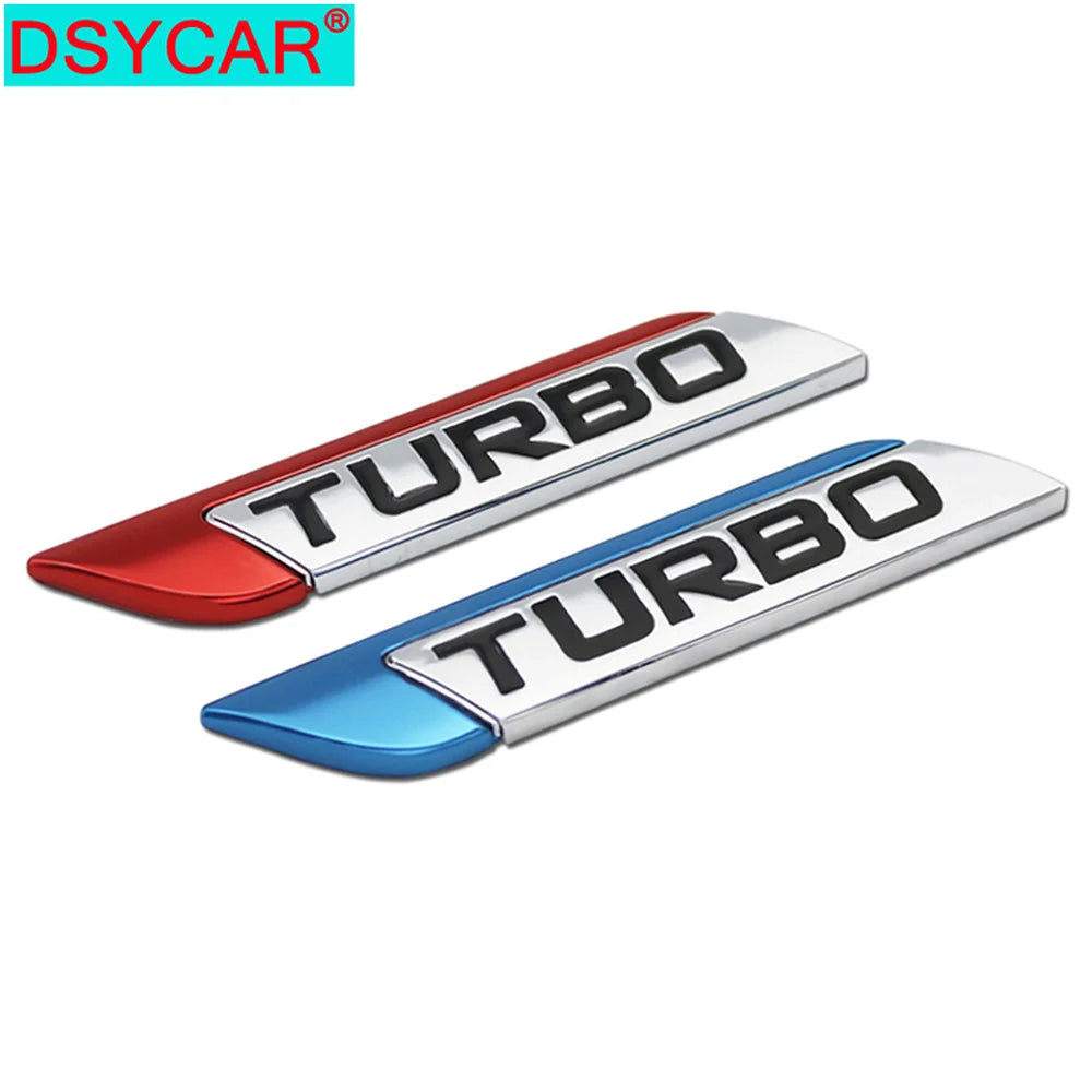 For Frod BMW Ford Dsycar 3D Metal Turbo Turbocharged Sticker