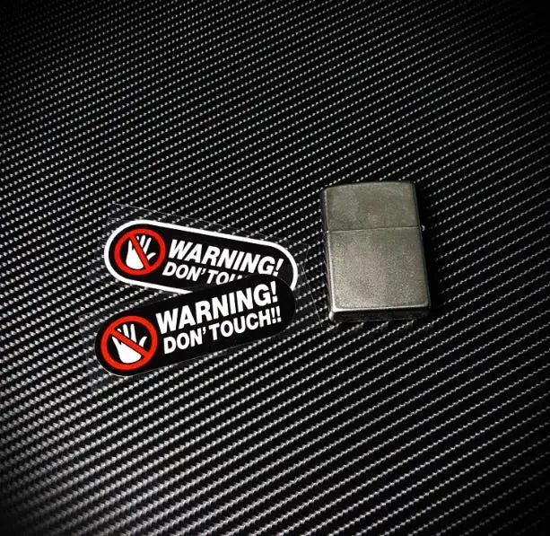 For Vans,Motorcycle Lap Warning Don T Touch Sticker Reflective