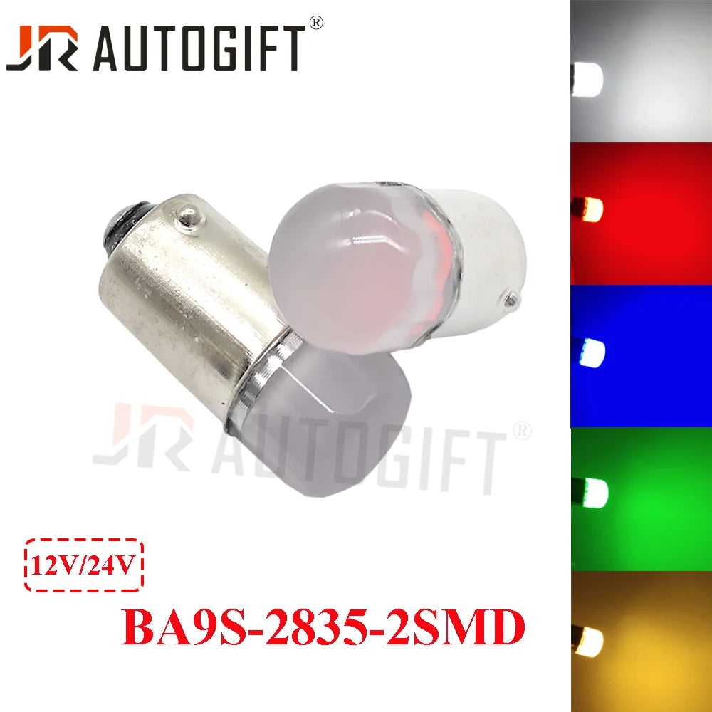 10PCS ba9s T4W 2835 Green 4300K Bulb Interior License