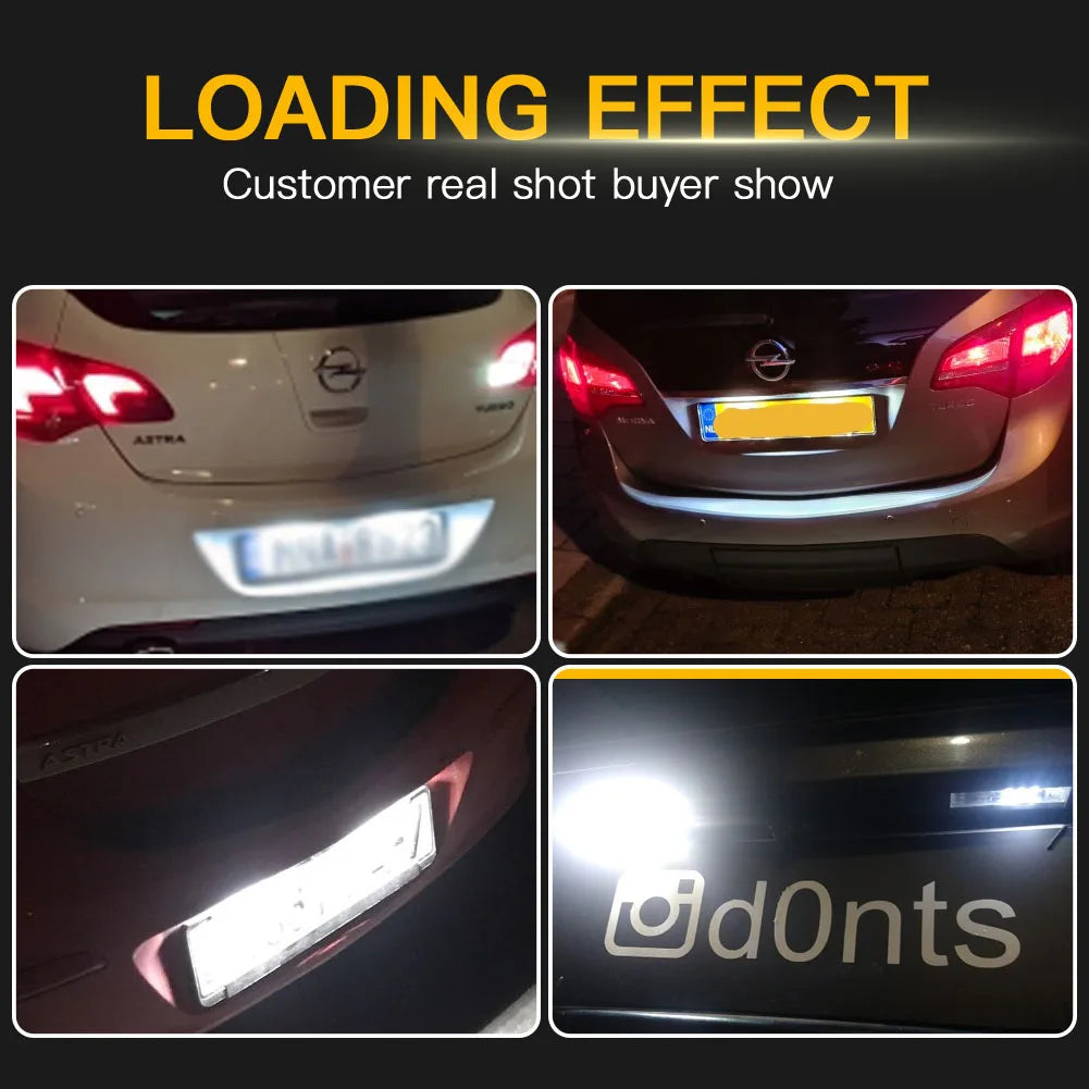 For Opel Mokka 2012-2018 Opel Ampera 2PCS Licence Number Plate