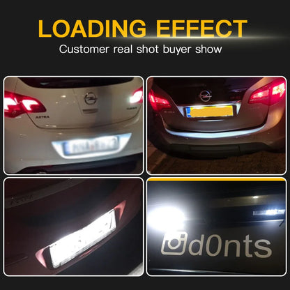 For Opel Mokka 2012-2018 Opel Ampera 2PCS Licence Number Plate
