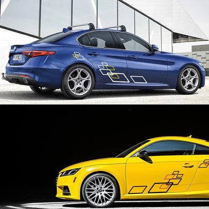 2PCS Sticker Both Side Body Vinyl Film Stylish Personalized