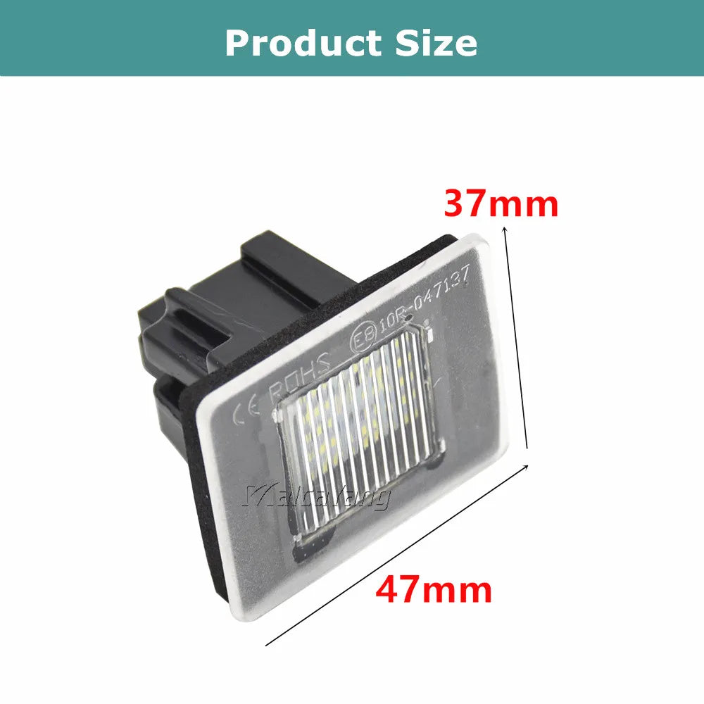 For Mercedes Benz A W176 Cla 2PCS License Plate C117 Cls W218 Gl