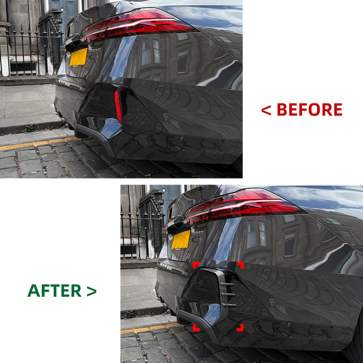 For BMW 5 Series I5 G60 M Sport 2024-2025 Rear Bumper Side Air