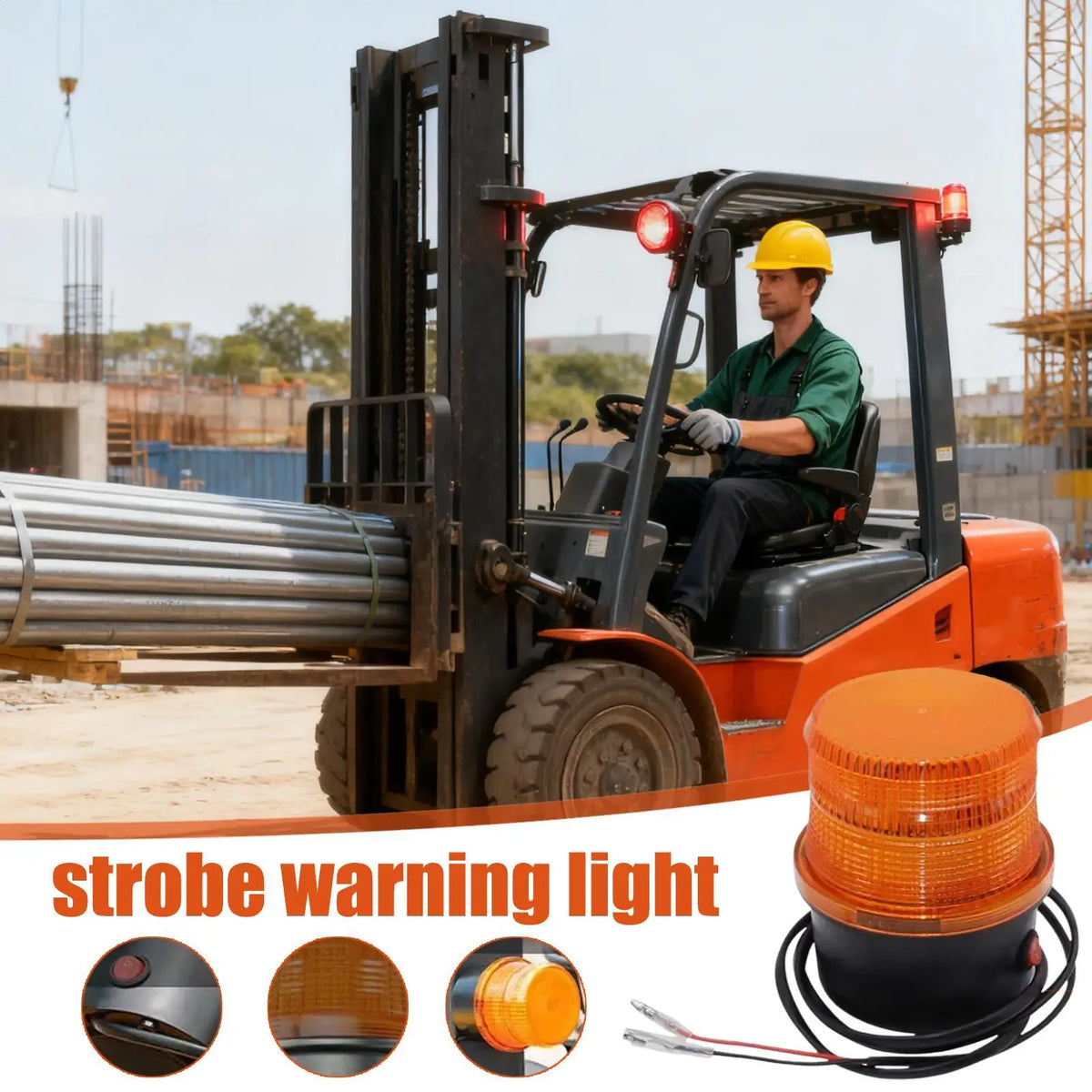 For Outdoor Truck Strobe dc12-72v Warning Flashing Alarm Trailor