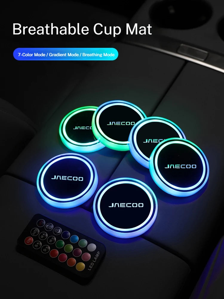 For Chery Jaecoo J5 Ev J6 Color Changing Cup Holder Rear